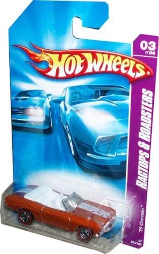 Hot Wheels 2007-083 '70 Chevelle Ragtops y Roadsters Serie Naranja con Hechos Divertidos Escala 164 Escala 164