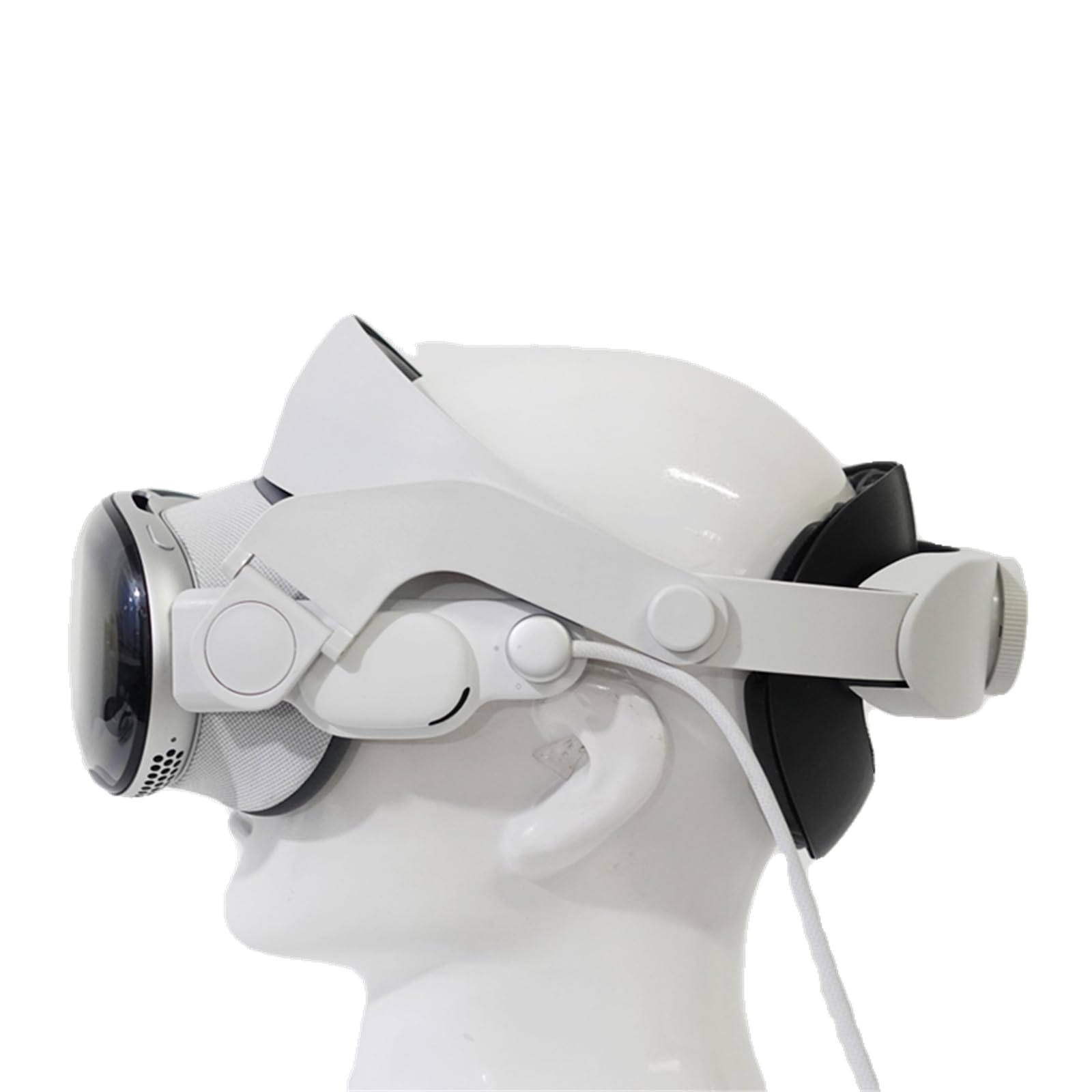 Fascia per la testa regolabile compatibile con Vision Pro, MR Headset Fascia con cinghia Elite Comodo cuscino Pad Cinghia di decompressione Ergonomia VR Accessori