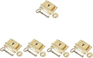 Veemoon 5 Conjuntos De Bloqueio De Came Para Bloqueio De Corrente De Porta De Gaveta Bloqueio De Segurança De Gaveta De Armário Resistente Bloqueio De Mesa Quadrado Bloqueio De Móveis De