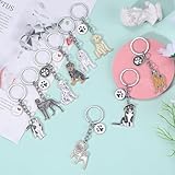 WEWAYSMILE Welpe Schlüsselanhänger, Hunde Schlüsselanhänger, Niedlicher Welpe-Schlüsselanhänger, Für Dekor Auto Schlüsselanhänger Tag Personalisierte Geschenk, Länge: 4.06 Zoll/10.3 cm