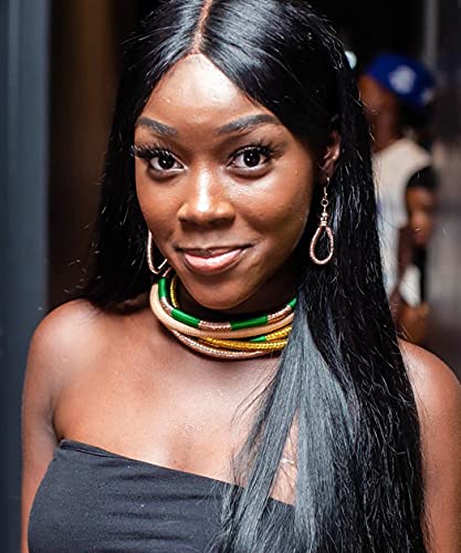 Fstrend Boho Tribal Layered Choker African Necklace Earrings Set2