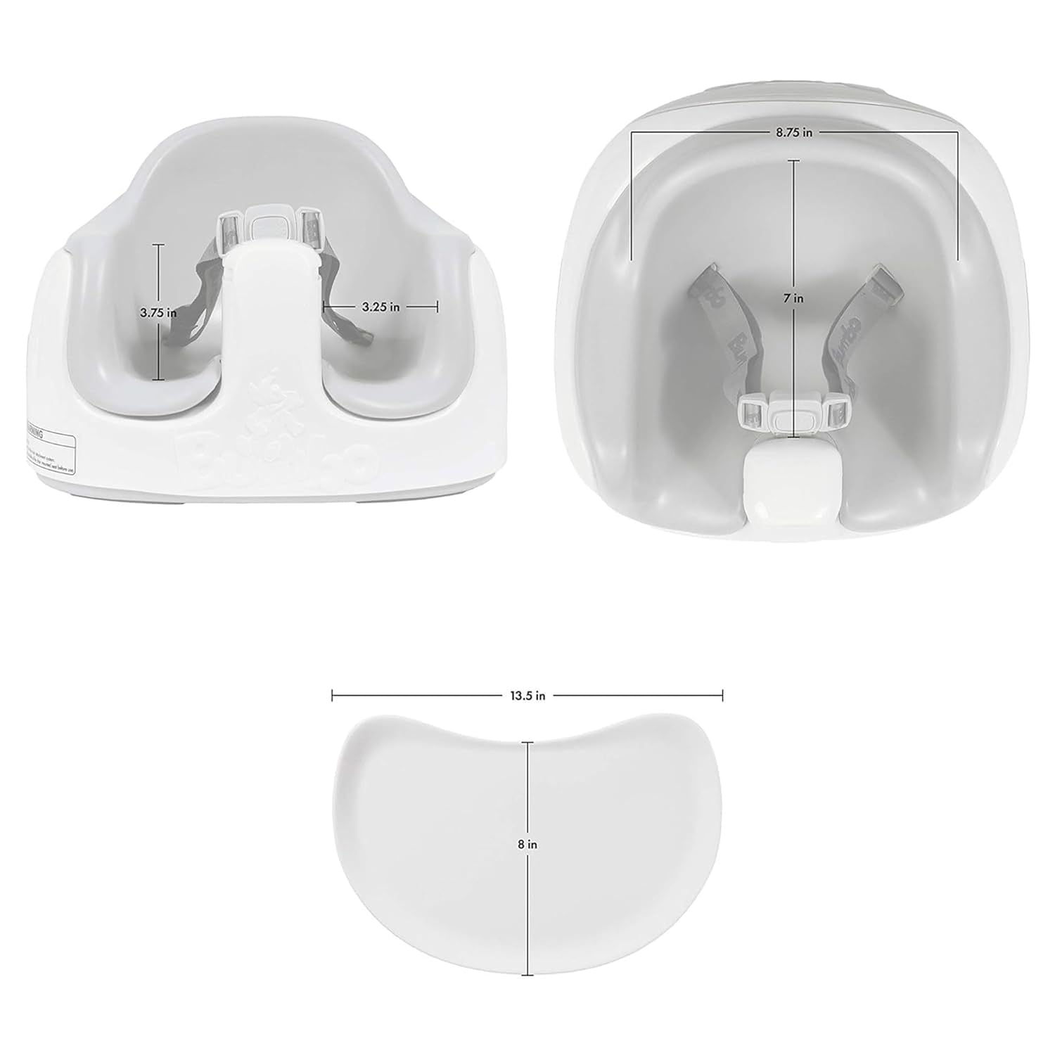 Bumbo 05502-07 Multi Seat Kindersitz Stuhlerhöhung Sitzerhöhung, grau, 2300 g