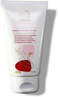 كريم تبييض للمناطق الحساسة بتركيبة ترطيب وتفتيح مع عرق السوس والبابونج وفيتامين اي وسي يقلل من البقع الداكنة وفرط التصبغ من كاباروسا - 60 جم