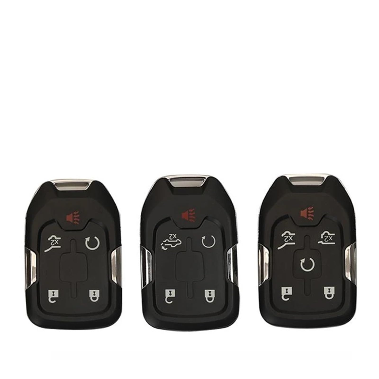 Funda Llave para Yukon XL para Sierra para Terrain para Acadia Funda para Llave De Coche Funda para Mando A Distancia Llavero con Soporte(White Key Chain)