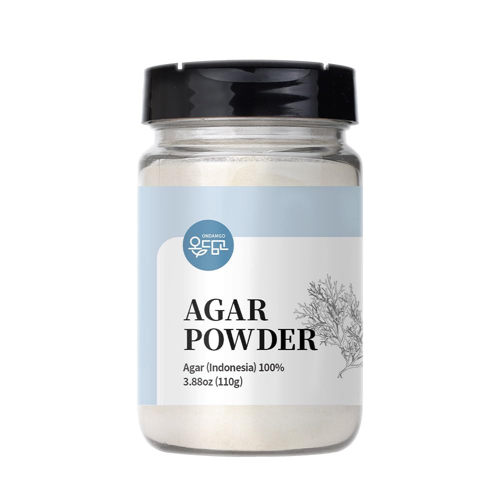ONDAMGO Agar Agar Powder Gelatin Powder (3.88oz) Unflavored Pure Vegan Gelling Agent, Gluten-Free, Keto-friendly