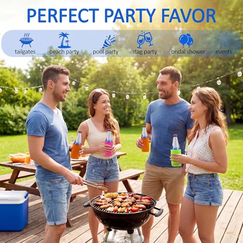 Image of Umigy 1000 Pcs Can Coolers Sleeves Bulk Blank, Colorful