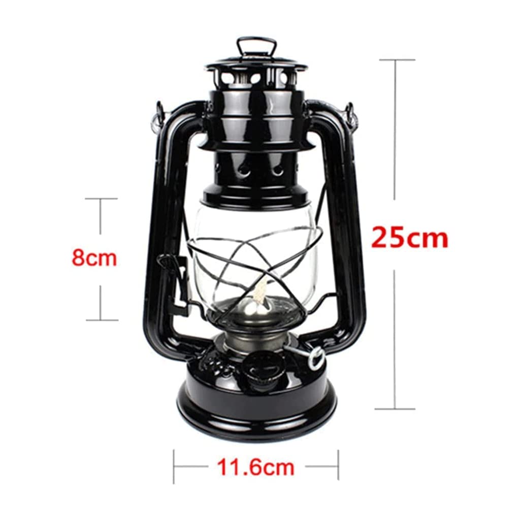 Lámpara De Aceite Vintage De Metal, Portátil, Con Regulador De Llama, Para Interior Y Exterior, Decoración Y Emergencias