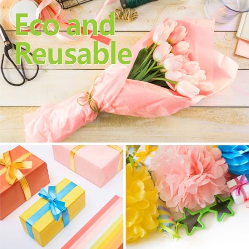 Image of Bobobag 100 Sheets Light Pink Tissue Paper 20 inchX14 inch Tissue Paper for Gift Bags, Gift Wrapping Tissue, Christmas Tissue Paper Anniversary Holiday Decoration Arts Craft