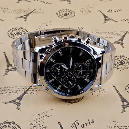 Toamen Men's Business Stainless Steel Band Machinery Sport Quartz Watch