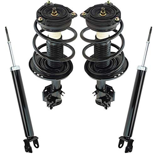 Image of TRQ Front and Rear Complete Strut Assembly & Shock Absorber Kit Complete Strut & Coil Spring Assembly Compatible with 2013-2018 Nissan Altima