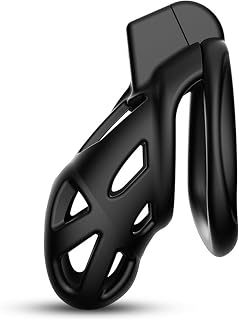 Jaula De Castidad Con Cerradura Para Pene Masculino,4 Tamaños Diferentes,Anillo Para Pene,Juguete Sexual Fetiche,Color Negro,Talla Xl