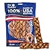 Pet Factory 78128 Beefhide | Dog Chews, 99% Digestive, Rawhides to Keep Dogs Busy While Enjoying, 100% Natural, Peanut Butter Flavored Braids, Pack of 6 in 7-8" Size, Made in USA