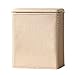 Lamont Home Carter Upright Wicker Laundry Hamper with Coordinating Padded Vinyl Lid, Linen