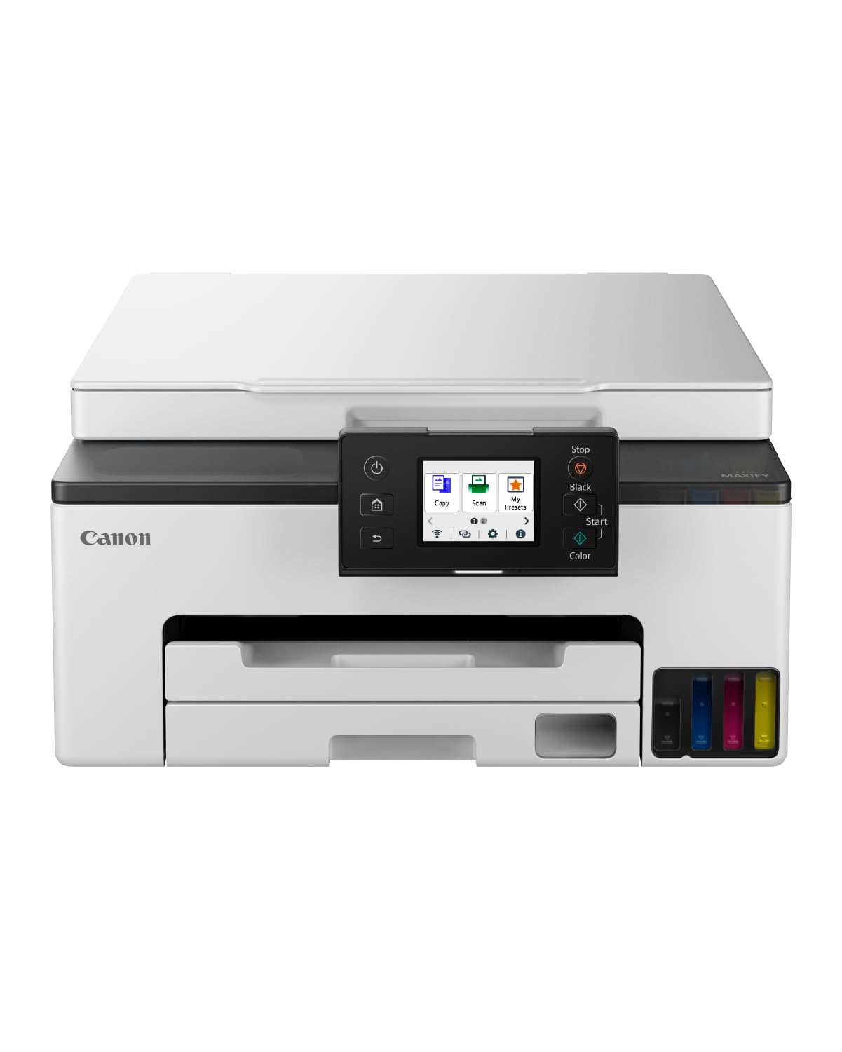Canon Stampante WiFi per Casa e Ufficio MAXIFY GX1050 - Stampante Multifunzione MegaTank con Scanner e Fotocopiatrice per Casa | Connettività WiFi, Ethernet e USB