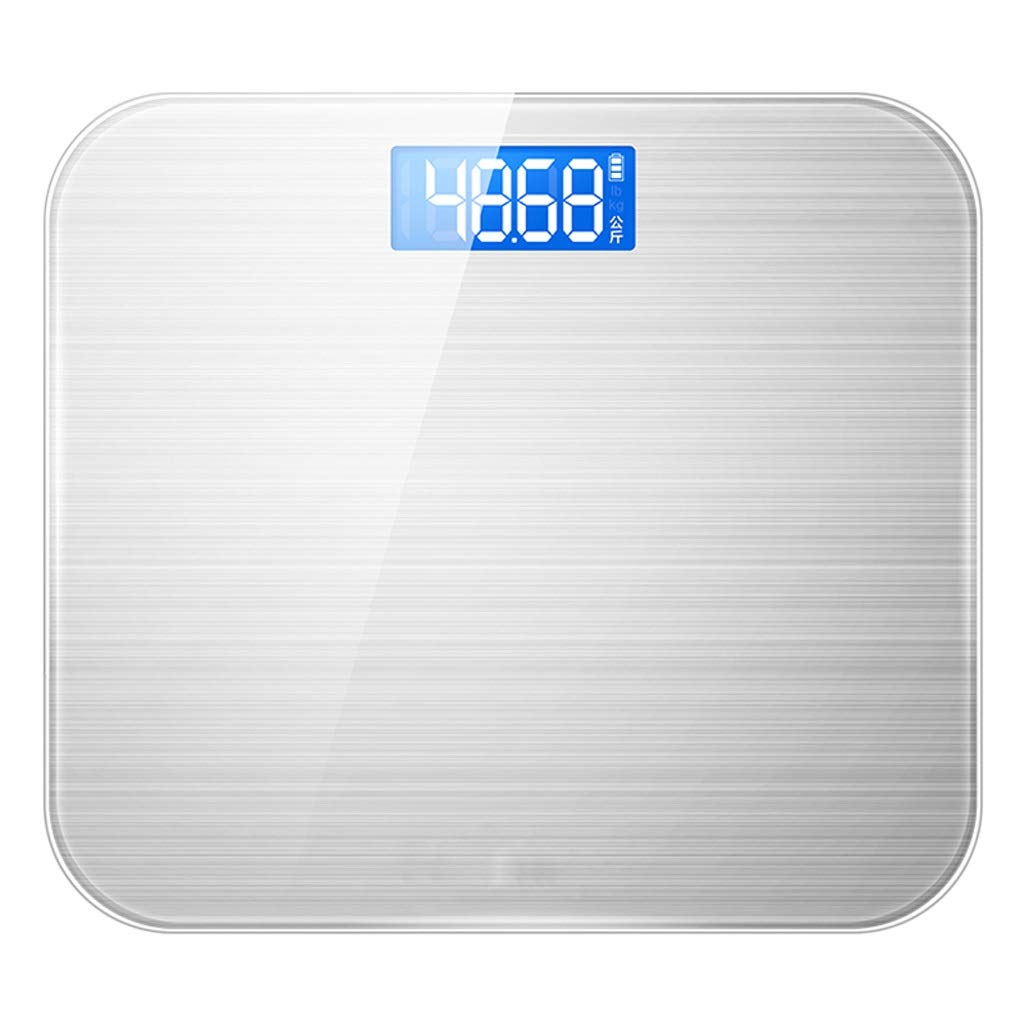 High Precision Digital Body Weight Bathroom Scales Weighing Scale Step-On Technology, 28st/180kg/400lb, LCD Display Slim Design, USB Charging