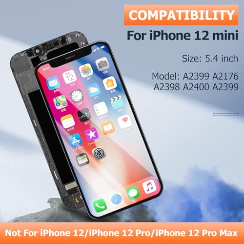 Afficheur LCD iPhone 12 Mini de remplacement INCELL vitre tactile A2176 - 2