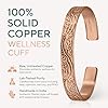 TheraCopper Copper Bracelet for Women — 100% Pure Copper Jewelry for Women — Raw, Solid & Uncoated Authentic Handmade Tibetan Bracelet Cuff Bangles Or Bangle Bracelets (Floral) #1