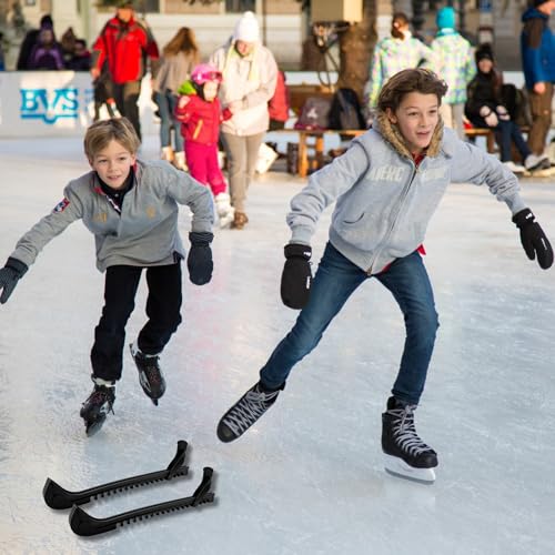ESSENTIVAL® Premium Verstellbarer Kufenschoner speziell gegen Rost Bildung (1 Paar) I Kufenschutz Eishockey I für Schlittschuhe I Für Kinder und Erwachsenen Kufen I für alle Größen I Spaten Schutz