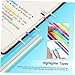 SEWACC 8packs Index Sticker Strip Tabs for Annotating Books Reusable Highlight Strips for School Highlighter Tape for Reading Highlighter for School