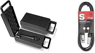 Behringer XM8500 Ultravoice Dynamic Cardioid Vocal Microphone & Stagg 3m XLR to XLR Plug Microphone Cable