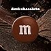 M&M'S Dark Chocolate Candy, Family Size Bulk Candy Chocolate, 18 oz Resealable Bulk Dark Bag