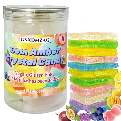 Tarro de caramelos cristal gema japonés con 15 piezas miniatura 1
