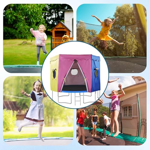 Cubierta para cama elástica que soluciona el exceso de sol y lluvia en fiestas de exterior 4