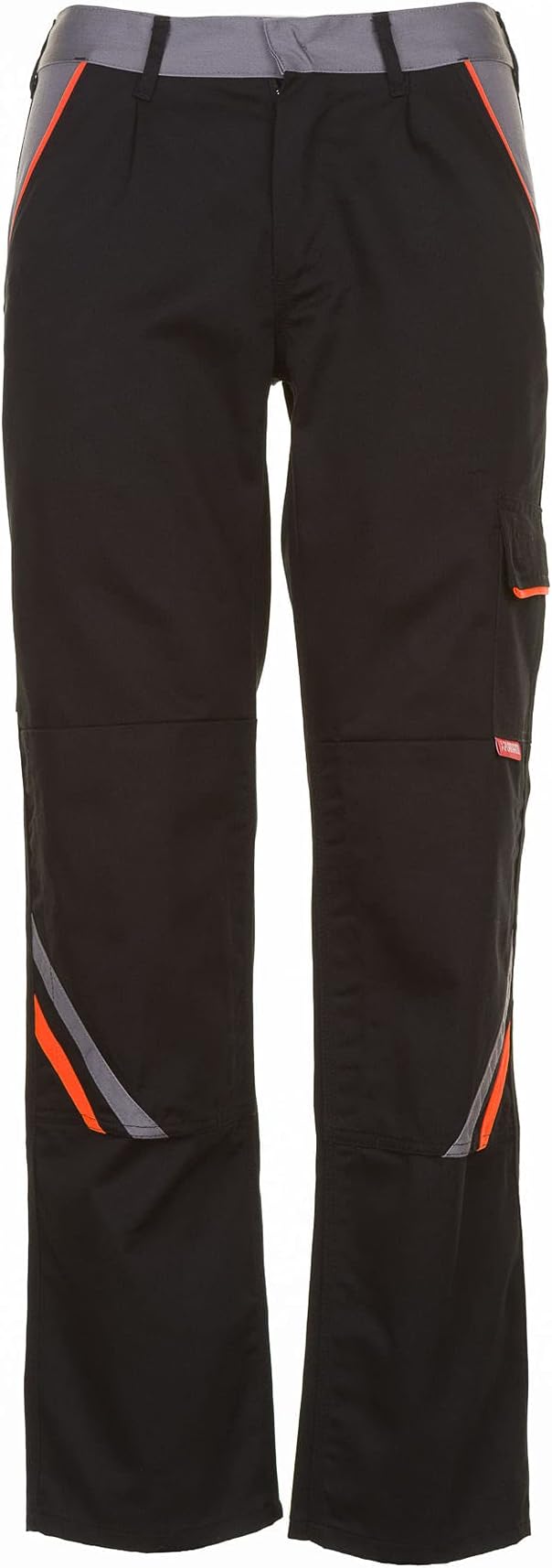 Planam Unisex 2420 Trousers Visline Size 58 in Black/Orange/zinc