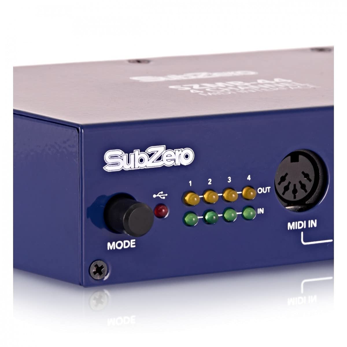 SubZero Interfaccia MIDI 4 In x 4 Out USB Bus Powered