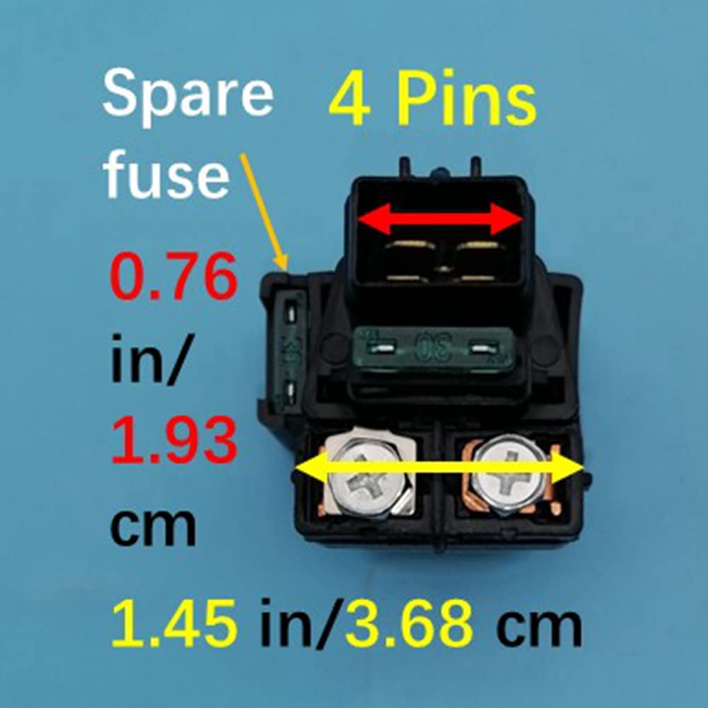 31800-03G00 Starter Solenoid Relay for Suzuki Eiger 400 Vinson 500 LT-A400 LTA400 LT-A400F LT-F400 LTF400 LT-F400F LT-A500F LTA500F LT-F500F LTF500F LTA LTF F ATV 2002-2007 Z123