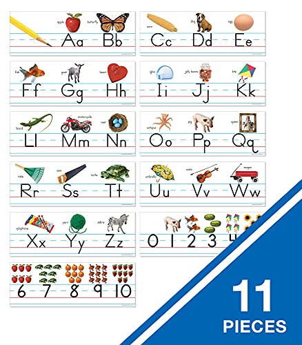 Carson Dellosa Alphabet And Number Line Bulletin Board Set—Alphabet Chart With Upper And Lowercase Letters, Numbers 0-10, Bulletin Board Decorations For Homeschool Or Classroom Decor (11 Pc) #TOP1