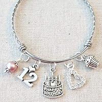 Algopix Similar Product 12 - 12th BIRTHDAY Bracelet 12th Birthday