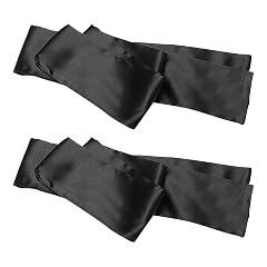2 Pcs 150cm Satin Sleeping Eye Mask Adult Play Blindfold Adjustable Sleep Eye Cover Valentines Day Blindfold Silky