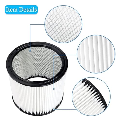 Filtro de repuesto compatible con Shop Vac 90304 y modelos 87L500A 4
