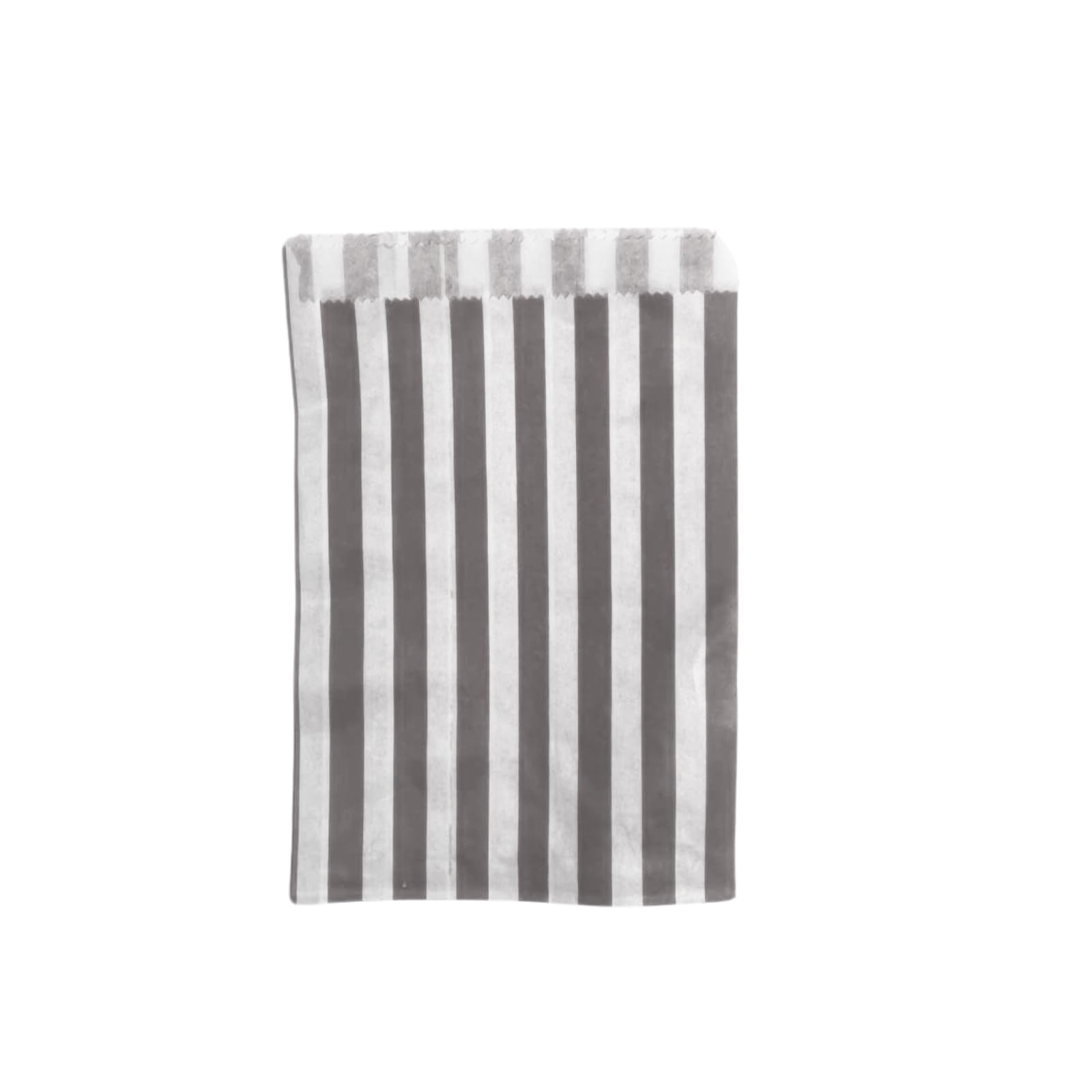 Grey Pick N Mix Sweet Candy Striped Paper Treat Bags - 5x7" Pack of 500