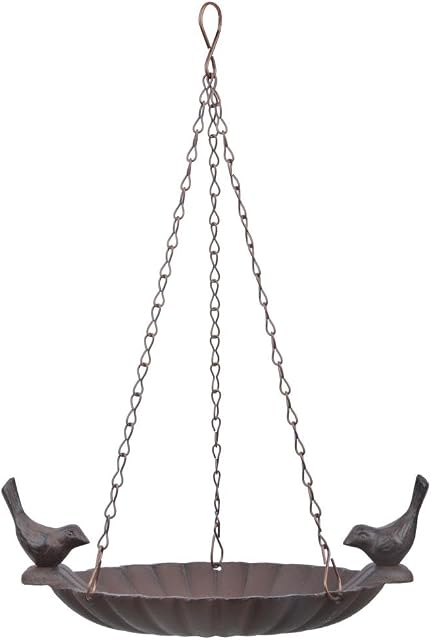 Fallen Fruits FB377 Ltd Hanging Bath with (2 Birds), Brown
