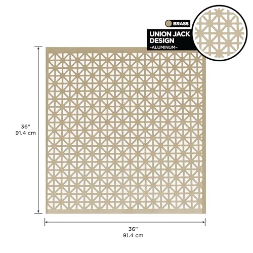 Image of M-D Building Products 57281 36 in. x 36 in. x .020 in. Brass Aluminum Sheet Union Jack