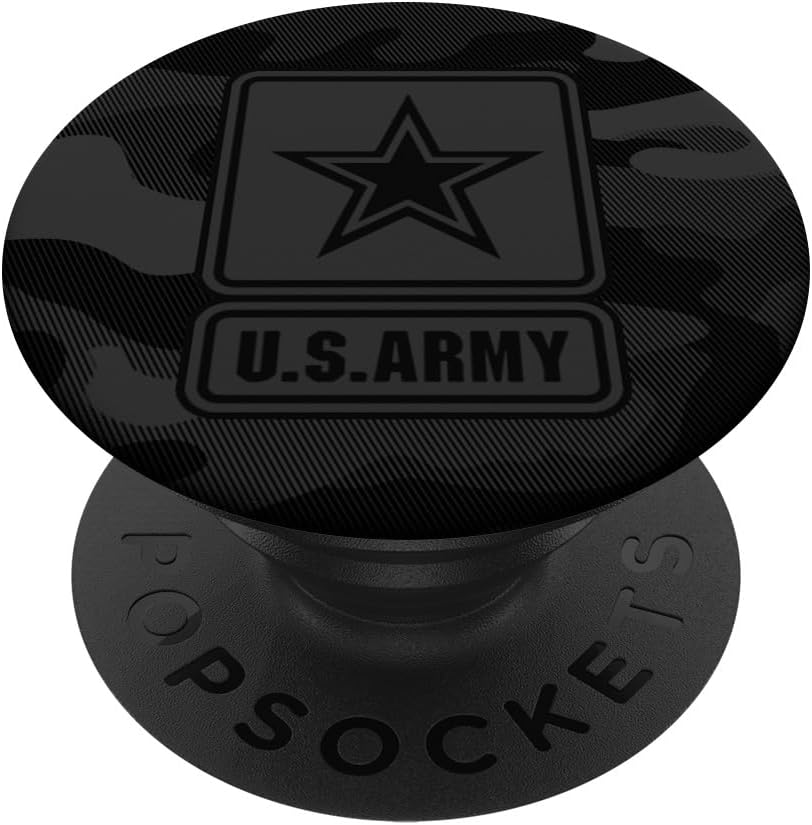 Grey Camo US Army PopSockets PopWallet for MagSafe