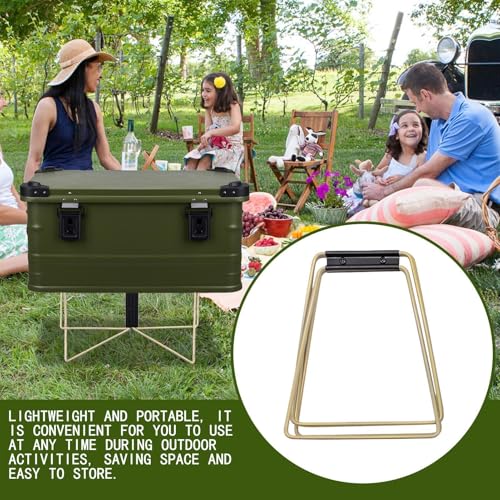 Support pliable camping en acier réglable pour glacière extérieure - 2
