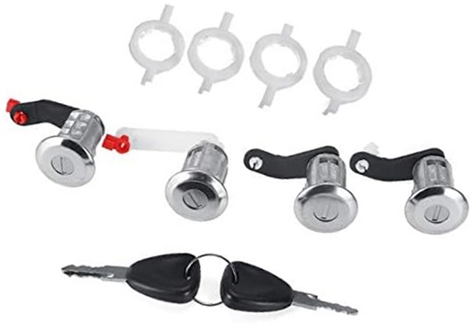 Szwaldaper One Color Auto Door Lock Latch A Set Car Door Lock Cylinders Barrel, For Renault Master 2 Mascott, For Opel Movano, For, For Interstar 1998-2008 7701470952 256524