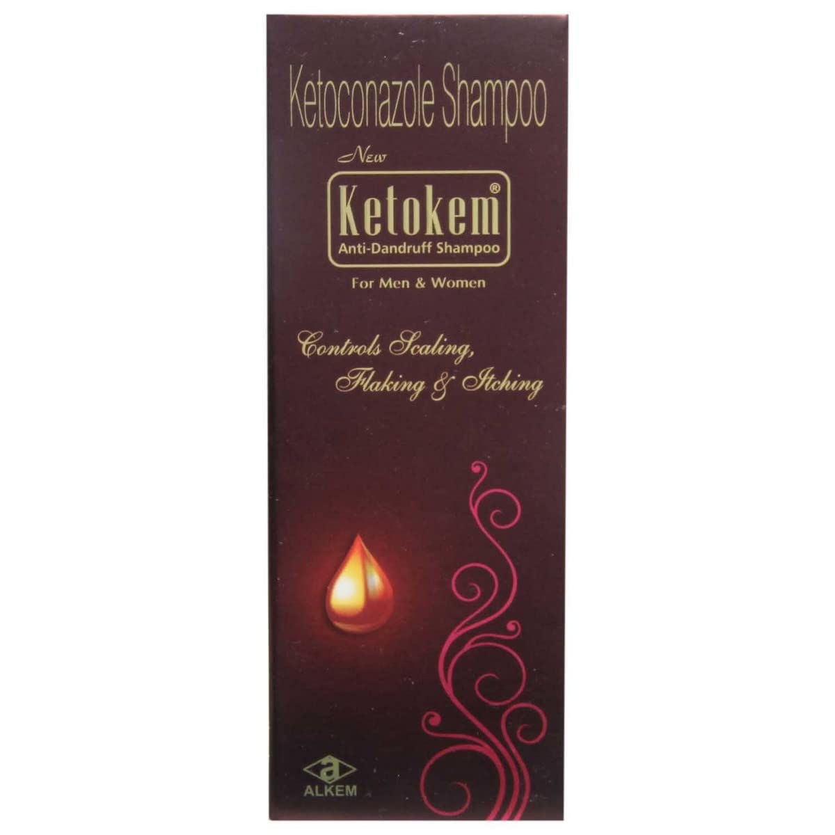 New Ketokem – Bottle of 110ml Anti-Dandruff Shampoo with Ketoconazole