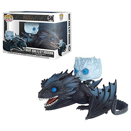 Funko Pop! Rides: GOT - Night King & Icy Viserion - Brilla en la Oscuridad - Game Of Thrones - Juego de Tronos - Figura de Vinilo Coleccionable - Idea de Regalo- Mercancia Oficial - TV Fans