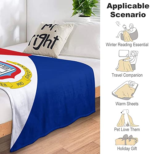 Couverture Saint Maarten en microfibre douce pour lit et camping - 7