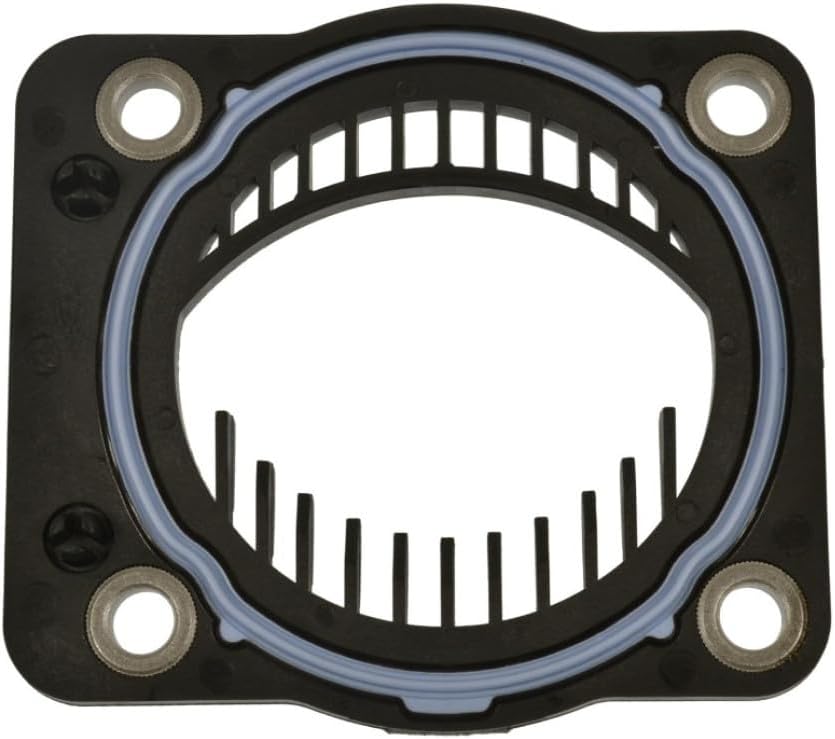 CarLights360 For Lincoln Town Car 2005-2011 Electronic Throttle Body Gasket | Plastic | Black, Blue | TBI System | 1 Gasket Quantity | 4 Number Of Bolt Holes | 0.38 Inches Thickness