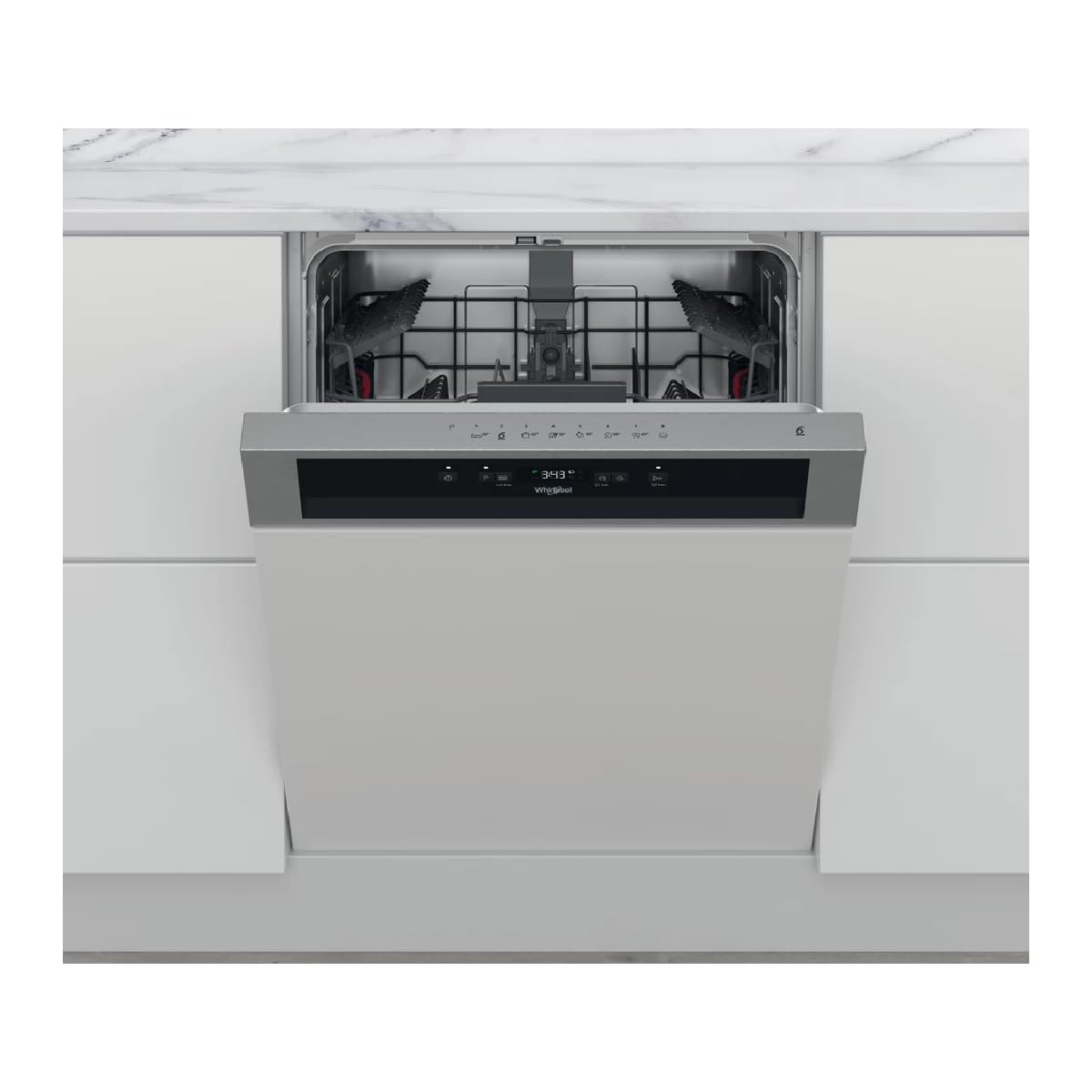 Whirlpool WBC3C26X Lave vaisselle encastrable 60 cm 46 dB 14 couverts Inox