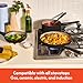 bella 21 Piece Kitchen Set with EverGood™ Ceramic Nonstick Coating​, Dishwasher & Oven Safe, All Stovetops Compatible, Tempered Glass Lids & Cool Touch Handles, Black