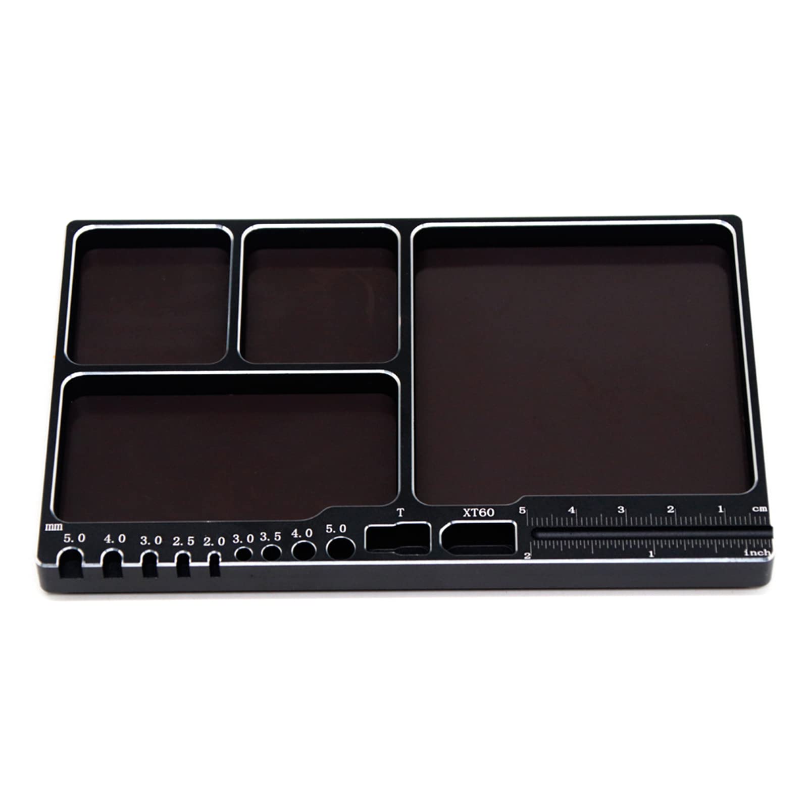 Plateau de rangement à vis en aluminium avec support pour réparation de téléphone