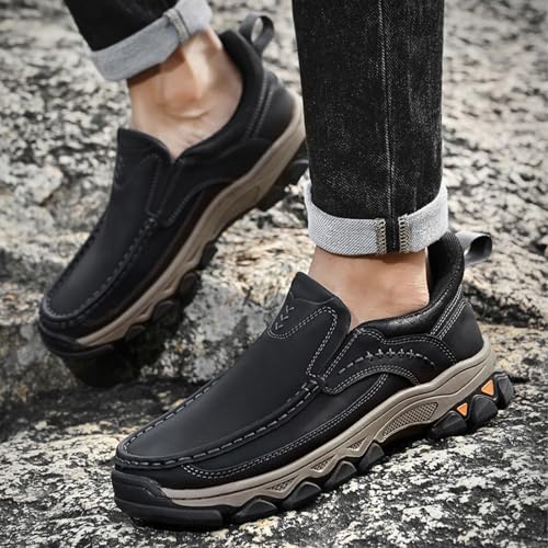 Enjerr Orthopedic Shoes Men,Enjerr Orthopedic Shoes,Men's Comfortable Casual Genuine Leather Slip on Loafers3