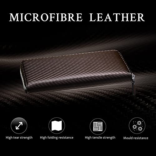 Travelambo Large Wallets for Women Zip Around Ladies Clutch Long Wallets3