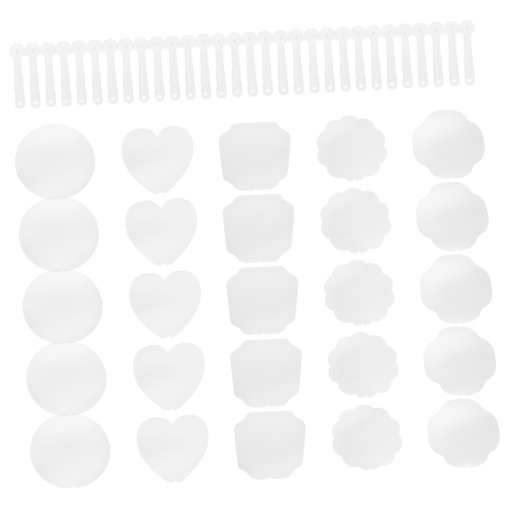 Ventaglio Fai da Te 50 Pezzi in Pvc Trasparente per Disegno Ragazzo Ragazza | Blank Design, per Pittura e Graffiti, Stile Misto, Kit Manuale per Attività Creative Stile Casuale